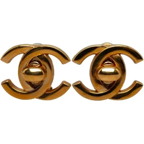 Pre-owned Metal earrings , female, Sizes: ONE SIZE - Chanel Vintage - Modalova