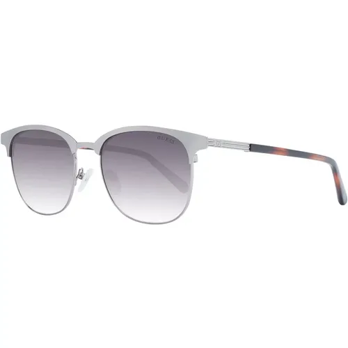 Sunglasses, male, , Size: ONE SIZE Silver Men's Sunglasses Gradient Lens - Guess - Modalova