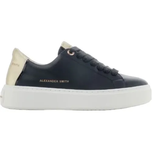 N1D 02Bgd.blk Gold Niedrige Sneakers , Damen, Größe: 35 EU - Alexander Smith - Modalova