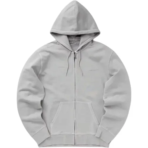 Zip-throughs, male, , Size: S Hooded Zip Sweatshirt 100% Cotton - Carhartt WIP - Modalova