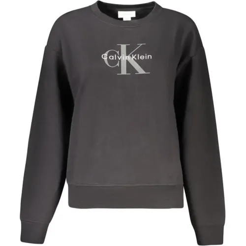 Sweatshirts, female, , Size: S Cotton Knit Sweater - Calvin Klein - Modalova