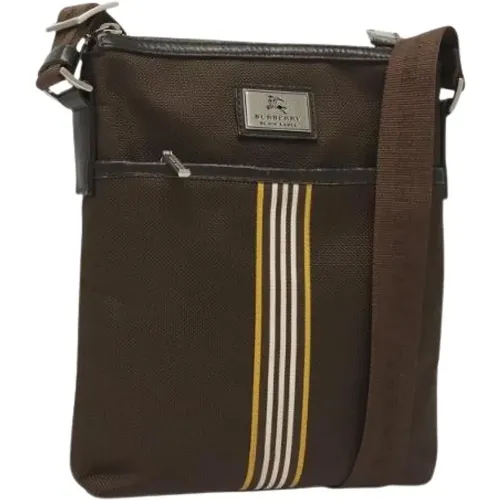 Pre-owned Cross Body Bags, male, , Size: ONE SIZE Pre-owned Black Label Shoulder bag - Burberry Vintage - Modalova