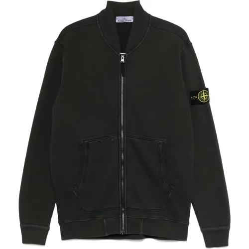 Weiche Full Zip Sweaters , Herren, Größe: L - Stone Island - Modalova