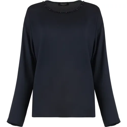 Jewelled Viscose Blouse , Damen, Größe: XL - Fabiana Filippi - Modalova