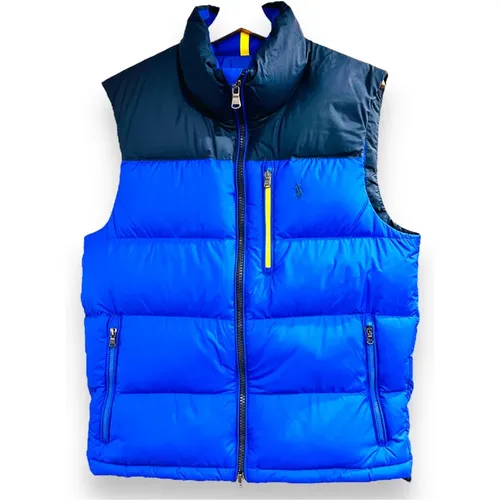 Vests, male, , Size: XL Sleeveless Jacket Regular Fit - Polo Ralph Lauren - Modalova