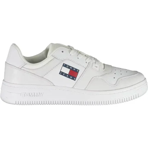 Polyester Sneaker with Contrasting Details , female, Sizes: 3 UK, 8 UK, 6 UK, 5 UK, 7 UK - Tommy Hilfiger - Modalova