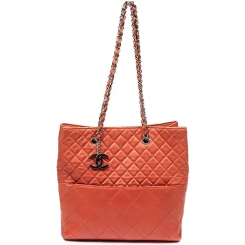 Pre-owned Tote Bags, female, , Size: ONE SIZE Pre-owned Leather chanel-bags - Chanel Vintage - Modalova