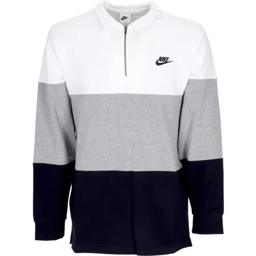 Long Sleeve Club Plus Colourblock Top , male, Sizes: L, M, XS, XL - Nike - Modalova