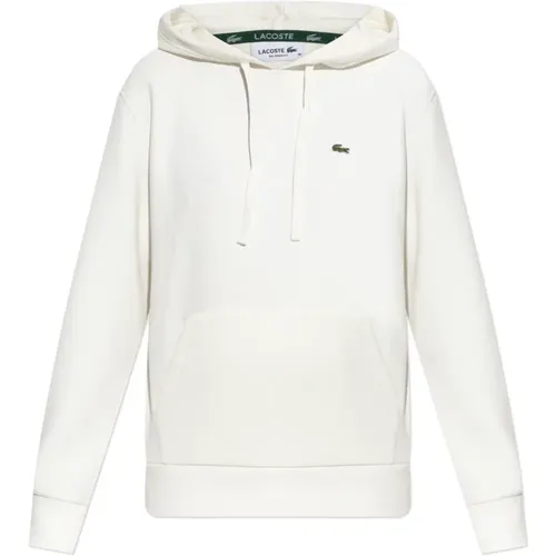 Hoodies, female, , Size: S Sweatshirt with logo patch - Lacoste - Modalova