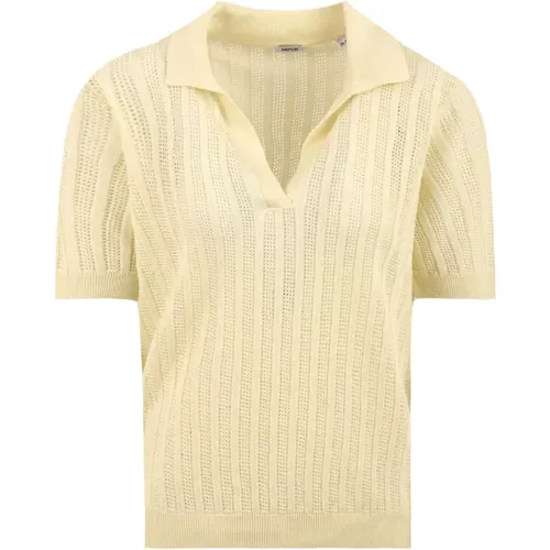 Polo Shirts, female, , Size: 2XS Natural T-shirts and Polos - Aspesi - Modalova