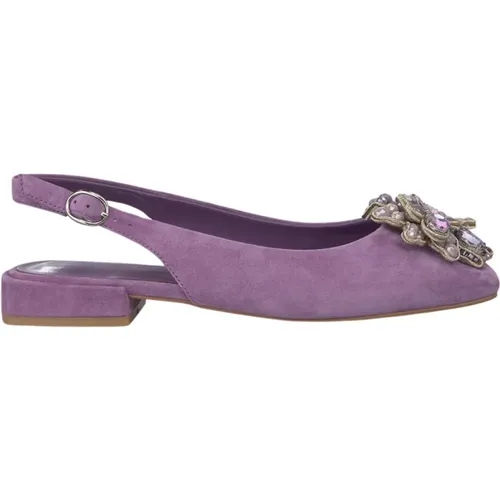 Floral Flat Shoe , female, Sizes: 8 UK, 6 UK, 5 UK, 4 UK, 3 UK - Alma en Pena - Modalova