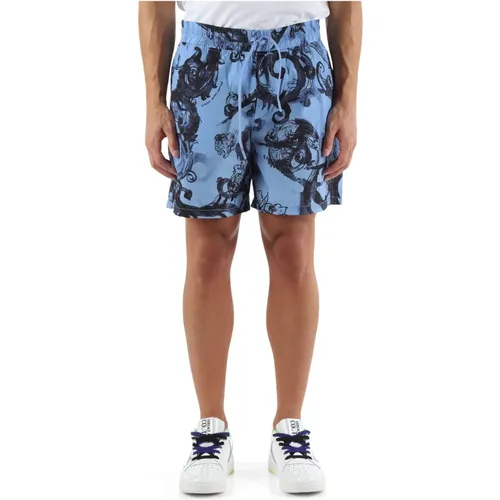 Technische Bermuda-Shorts mit All-Over-Print , Herren, Größe: L - Versace Jeans Couture - Modalova