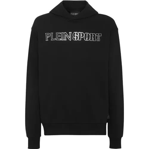 Schwarzer Tiger Hoodie Stilvoll Klassisch Grafik , Herren, Größe: L - Plein Sport - Modalova