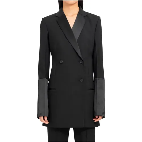 Tuxedo Blazer with Revers , female, Sizes: XS - Helmut Lang - Modalova