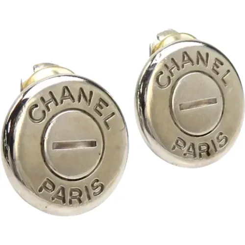 Pre-owned Jewellery, female, , Size: ONE SIZE Pre-owned Metal earrings - Chanel Vintage - Modalova