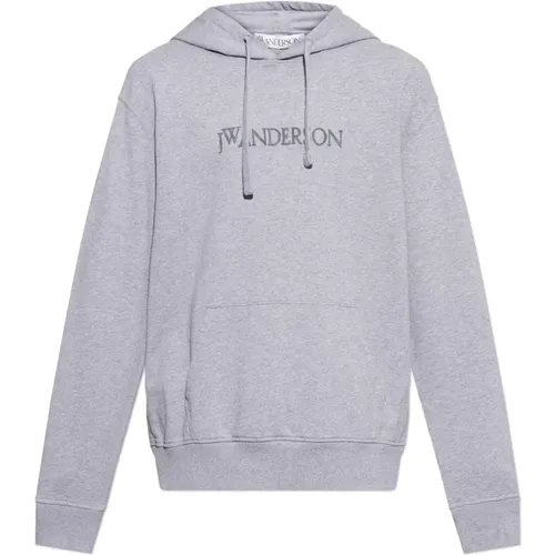 Hoodies, male, , Size: L Logo sweatshirt - JW Anderson - Modalova