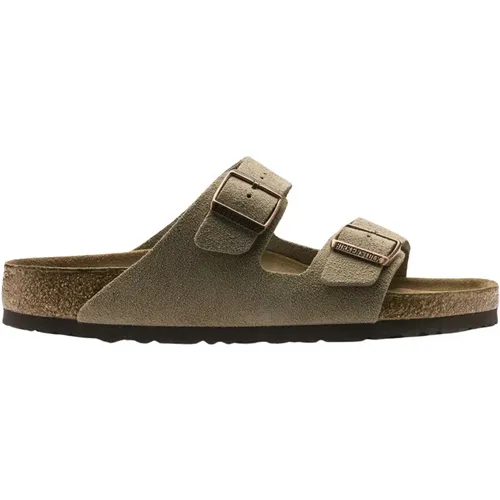 Sliders, male, , Size: 12 US Arizona Soft Footbed Sandals - Birkenstock - Modalova