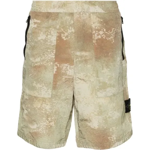 Casual Shorts , Herren, Größe: W33 - Stone Island - Modalova