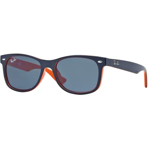 Blaue Junior New Wayfarer Sonnenbrille,Neue Wayfarer Junior Sonnenbrille Grüne Linse - Ray-Ban - Modalova