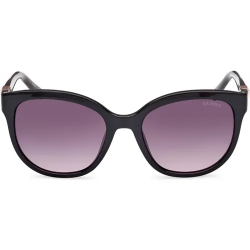 Elegant and Refined Round Sunglasses with Iconic Logo , female, Sizes: 53 MM - Guess - Modalova