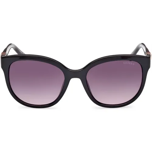 Elegant and Refined Round Sunglasses with Iconic Logo , female, Sizes: 56 MM - Guess - Modalova
