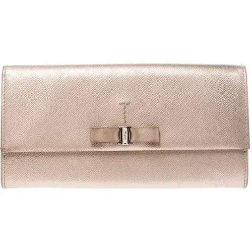 Pre-owned Wallets, female, , Size: ONE SIZE Pre-owned Leather wallets - Salvatore Ferragamo Pre-owned - Modalova