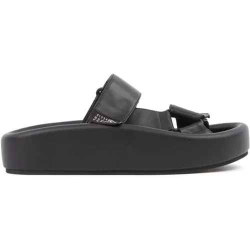 Weiße Slip-On Plateau Sandalen , Damen, Größe: 41 EU - MM6 Maison Margiela - Modalova