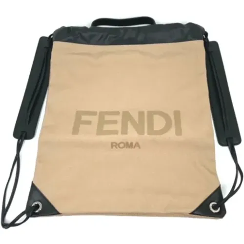 Pre-owned Backpacks, unisex, , Size: ONE SIZE Pre-owned Canvas fendi-bags - Fendi Vintage - Modalova