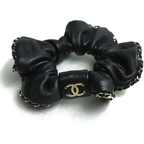 Pre-owned Accessories, female, , Size: ONE SIZE Pre-owned Leather hair-accessories - Chanel Vintage - Modalova