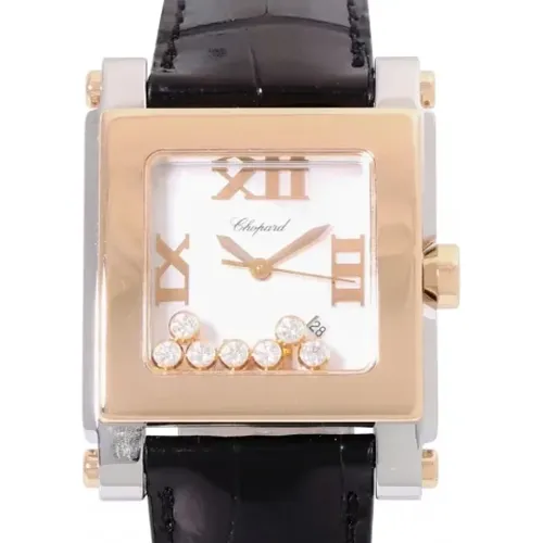 Pre-owned Watches, female, , Size: ONE SIZE Pre-owned Leather watches - Chopard Pre-owned - Modalova