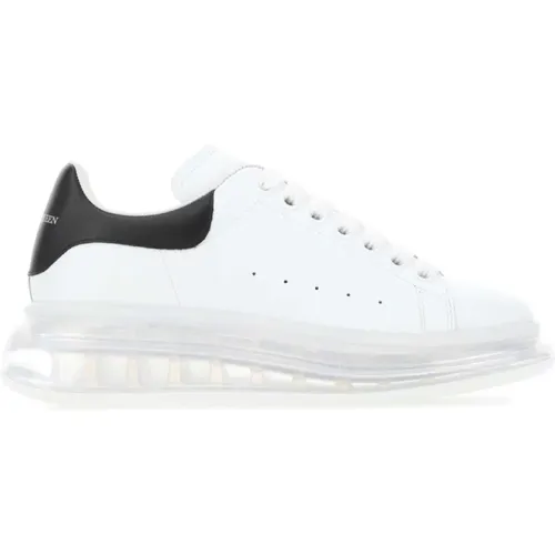 Leather Sneakers with Black Heel , female, Sizes: 4 1/2 UK, 5 1/2 UK - alexander mcqueen - Modalova