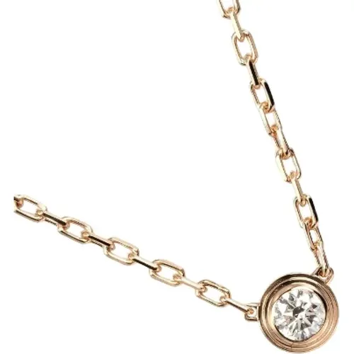 Pre-owned Rose Gold necklaces , female, Sizes: ONE SIZE - Cartier Vintage - Modalova