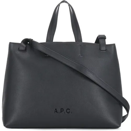Shopping Bag with Shoulder Strap , female, Sizes: ONE SIZE - A.p.c. - Modalova