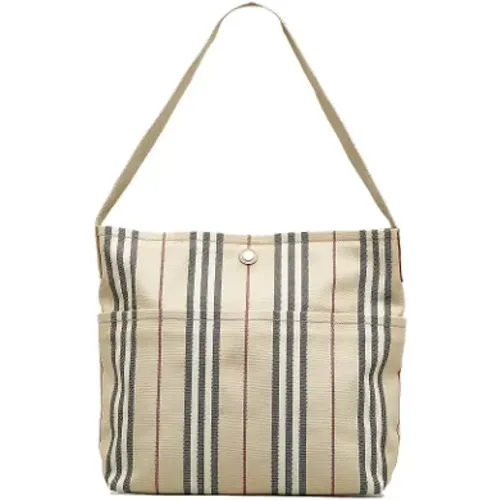 Pre-owned Canvas shoulder-bags , female, Sizes: ONE SIZE - Burberry Vintage - Modalova