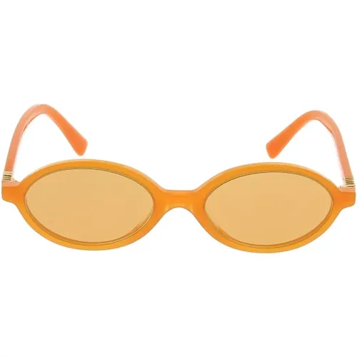 Stylische Sonnenbrille mit Einzigartigem Design - Miu Miu - Modalova