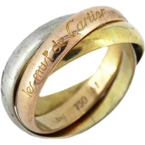 Pre-owned Gold rings , female, Sizes: ONE SIZE - Cartier Vintage - Modalova