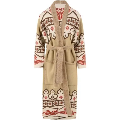 Camel Coats for Women , female, Sizes: M, XS - Akep - Modalova