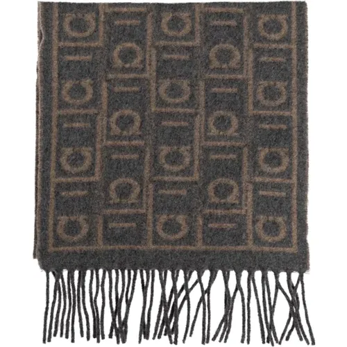 Winter Scarves, male, , Size: ONE SIZE Cashmere scarf - Salvatore Ferragamo - Modalova