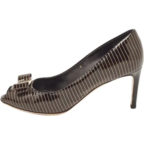 Pre-owned Leather heels , female, Sizes: 6 1/2 UK - Salvatore Ferragamo Pre-owned - Modalova