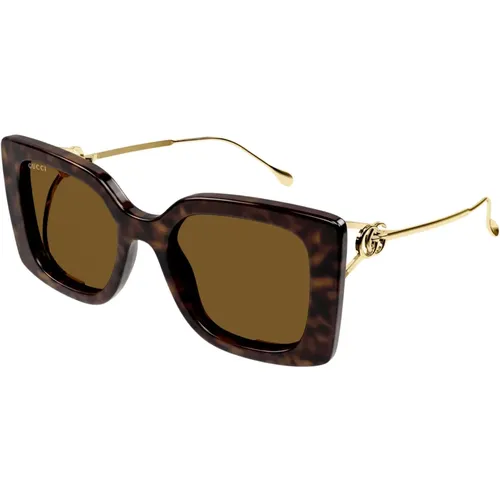 Havana Sunglasses, Stylish and Versatile , female, Sizes: 54 MM - Gucci - Modalova