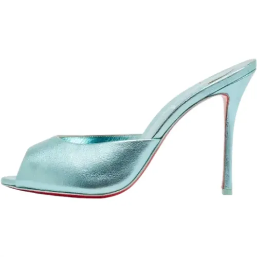 Pre-owned Leather sandals , female, Sizes: 6 1/2 UK - Christian Louboutin Pre-owned - Modalova