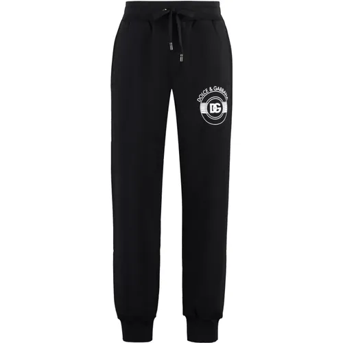 Logo Sweatpants aus Baumwolle , Herren, Größe: L - Dolce & Gabbana - Modalova