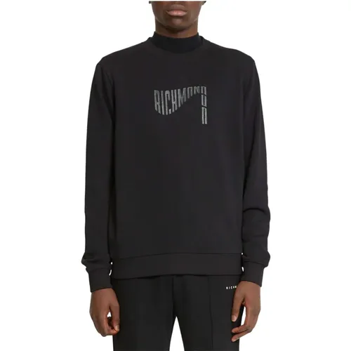 Sweatshirt mit Kontrastlogo und Grafik , Herren, Größe: XL - John Richmond - Modalova