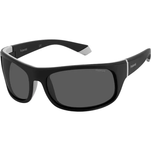 Schwarz Graue Sonnenbrille , Herren, Größe: 66 MM - Polaroid - Modalova