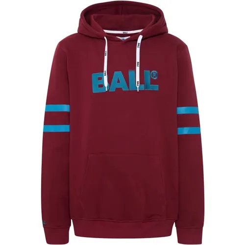 Samt Hoodie Sweatshirt mit Großer Tasche , Damen, Größe: 2XL - Ball - Modalova