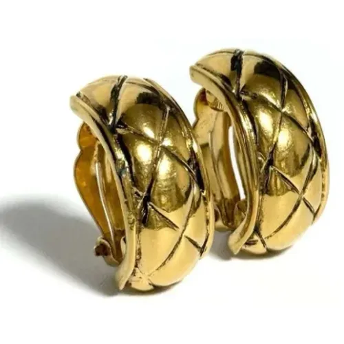 Pre-owned Jewellery, female, , Size: ONE SIZE Pre-owned Metal earrings - Chanel Vintage - Modalova