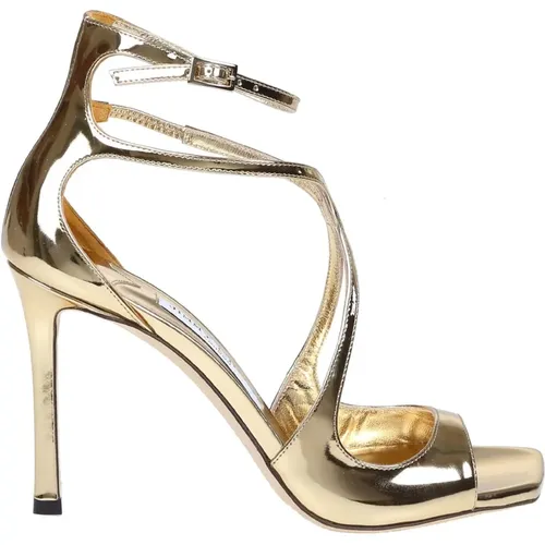 Gold Sandals for Women , female, Sizes: 2 UK - Jimmy Choo - Modalova