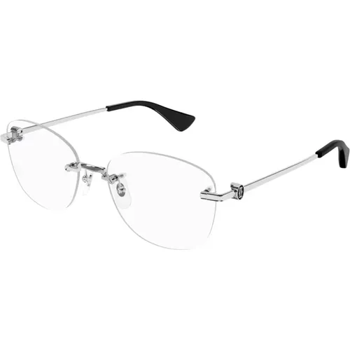 Metallische Optische Brille für Frauen - Cartier - Modalova