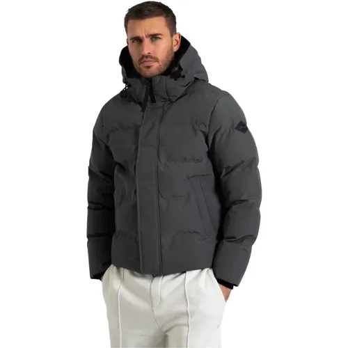 Polyester Jacke , Herren, Größe: S - Replay - Modalova