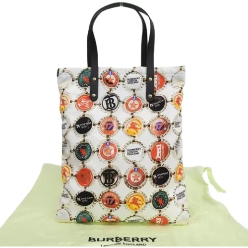 Pre-owned Tote Bags, female, , Size: ONE SIZE Pre-owned Canvas handbags - Burberry Vintage - Modalova